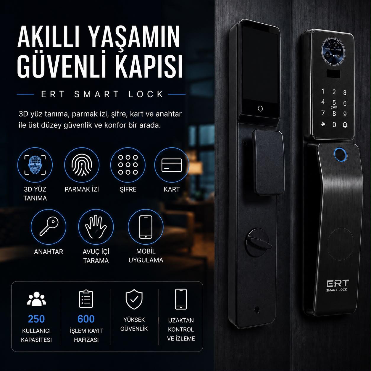 3D Yüz Tanımalı Akıllı Kilit