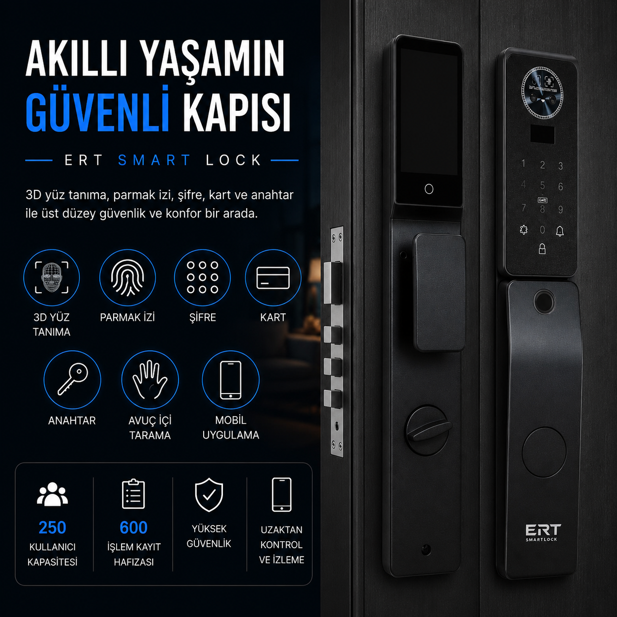 3D Yüz Tanımalı Akıllı Kilit