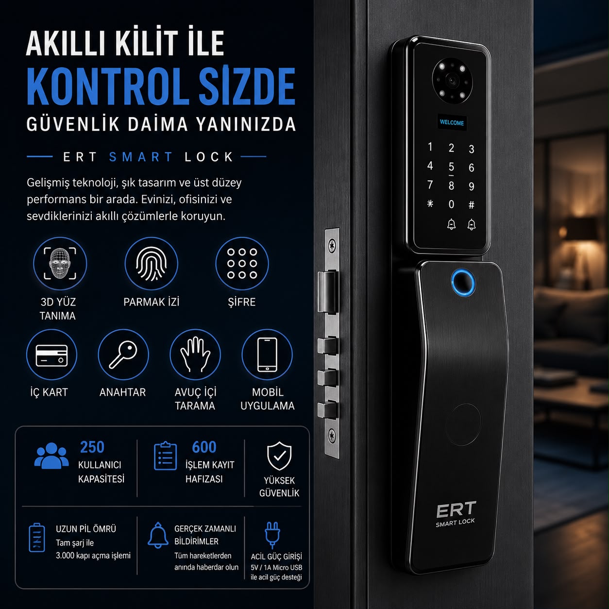 Akıllı Kilitlerde Güvenlik ve Yönetim